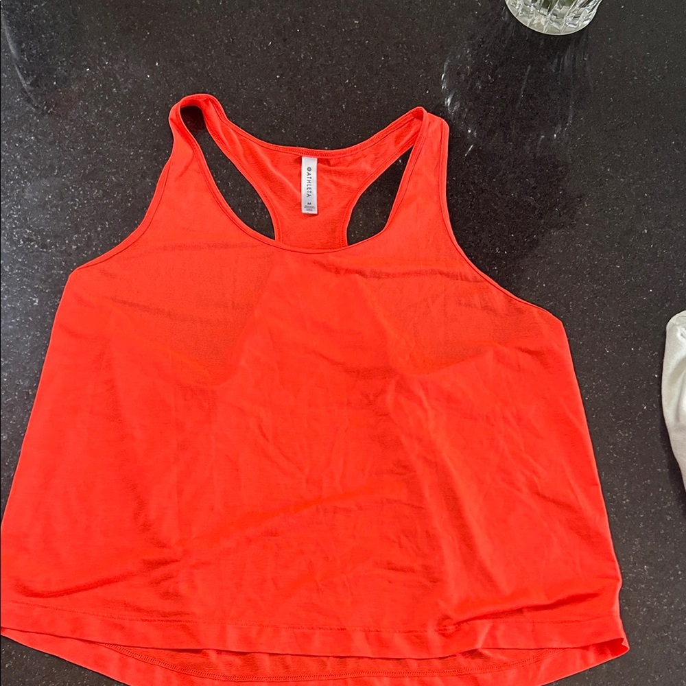 Athleta orange Racerback Tank Top